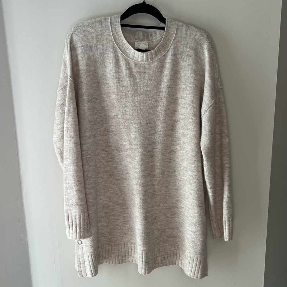 Caslon Oatmeal Tunic Sweater